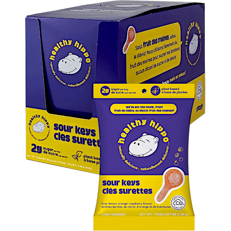 Plant-based, Low Sugar Gummies (Box of 12) - Sour Keys